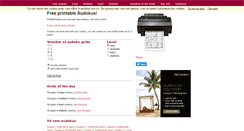 Desktop Screenshot of printmysudoku.com